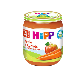 HiPP pure me mollë/karotë 6/125g.AL4263   004422